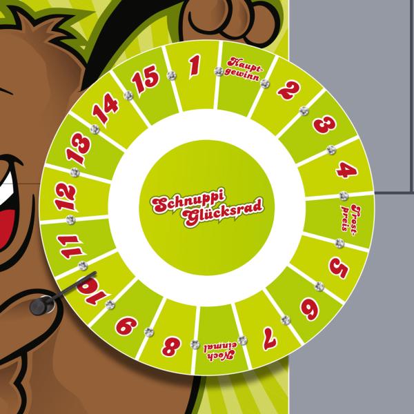 Glücksrad Lucky Star Schnuppi Ansicht